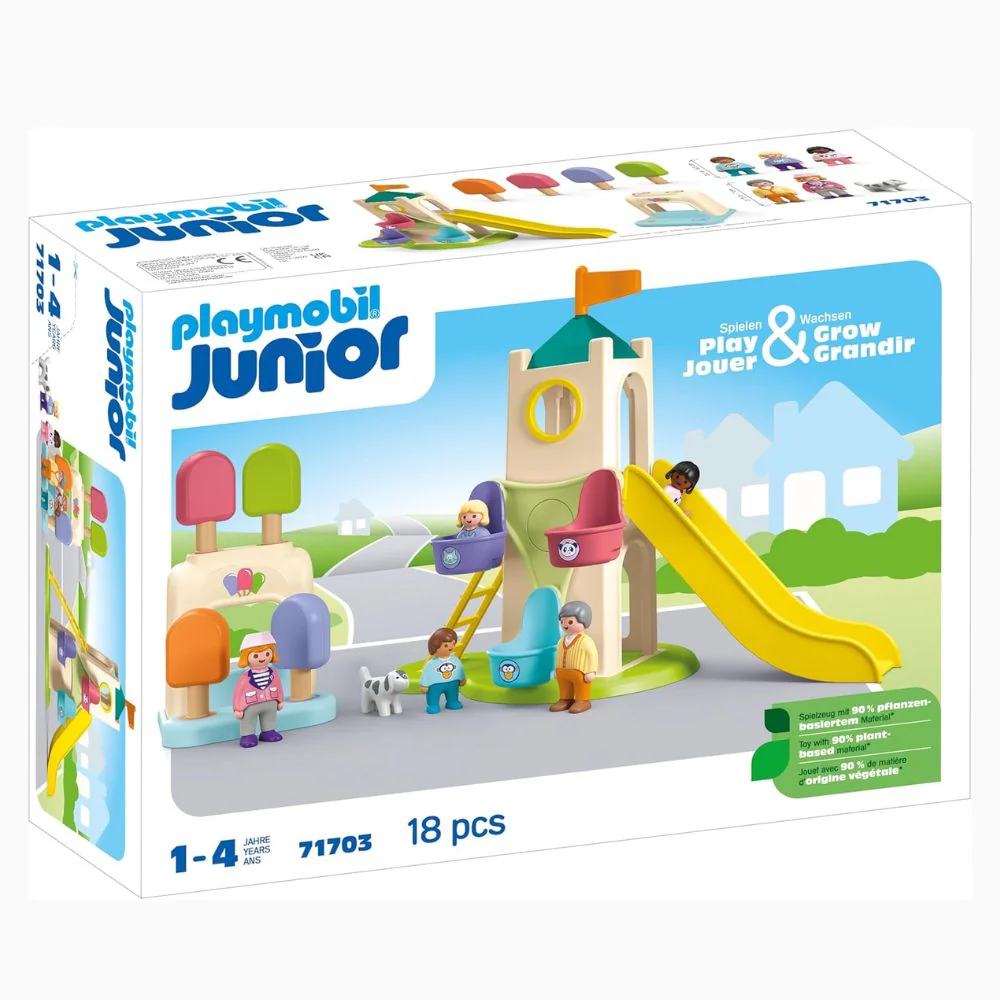 Playmobil Junior torre de aventura con heladería (71703)